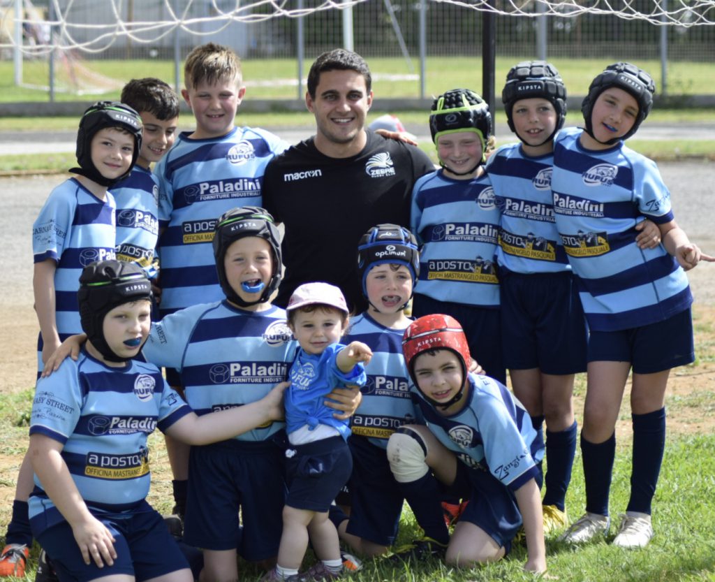 I bambini dell'Under 8 del Rugby Rufus