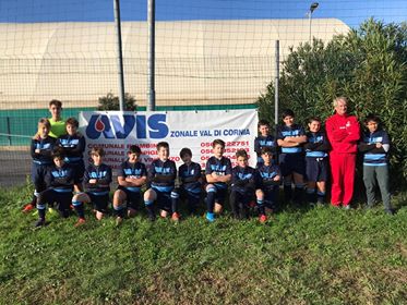 I ragazzi della U12 con la nuova maglietta Avis